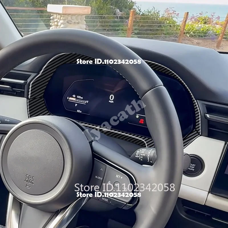 Фото Для Mazda CX-5 2026 2027: накладки из АБС-пластика под карбон для внутренних ручек дверей, передней приборной панели и панели переключения передач №3