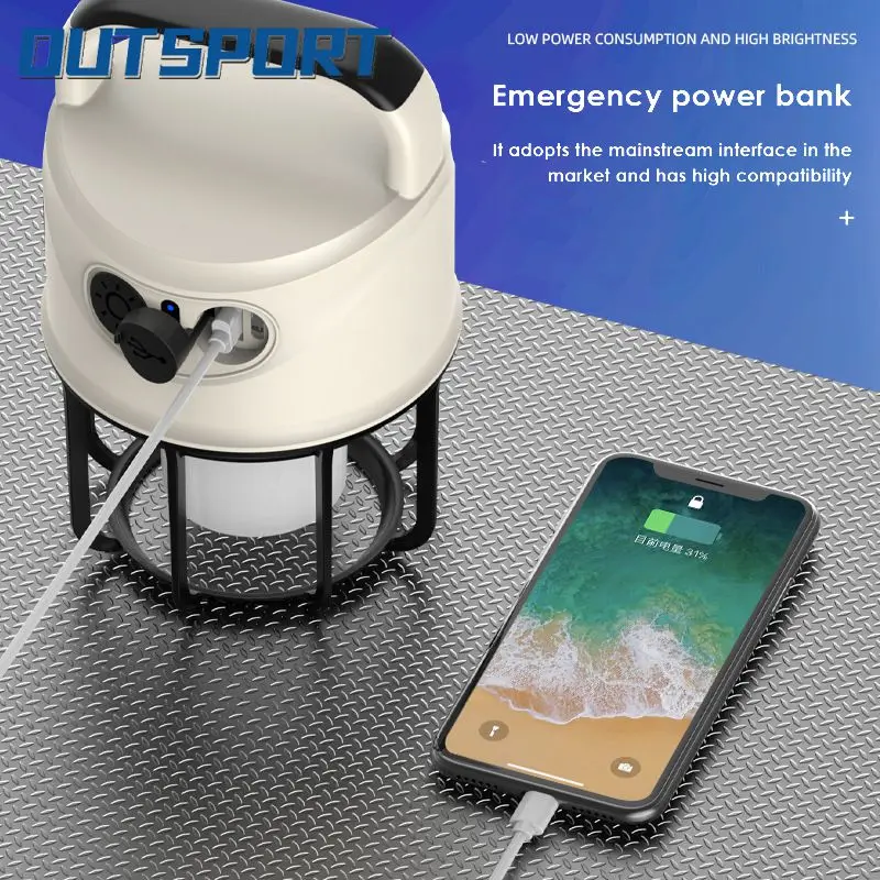 

Outdoor Lighting Ambience Lamp Led Outdoor Lighting Portable Camping Lantern Multifunction Usb Charging Tent Light Travel