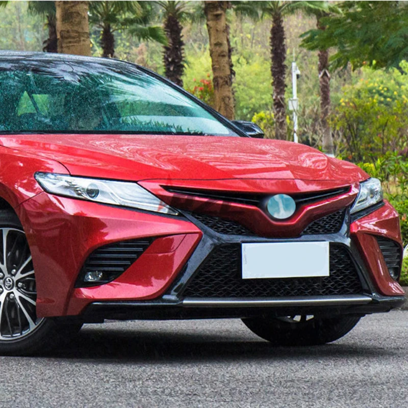 

For Honeycomb Racing Grills Toyota Camry ABS Front Bumper Below Car Grille Splitter Accessories Body Kit 2018 2019 2020 Year