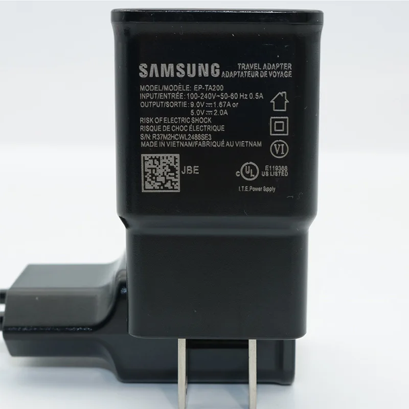 Быстрое зарядное устройство Samsung S10 S9 S8 Plus адаптер питания 9 В 1 67 А кабель быстрой