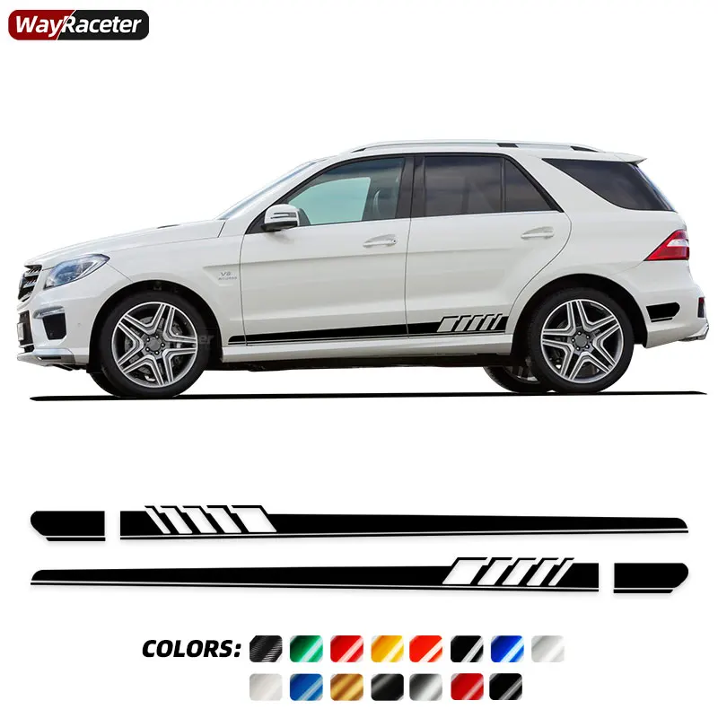 Наклейка с боковыми полосками 1 графическая наклейка для Mercedes Benz W166 W164 W163 ML класс