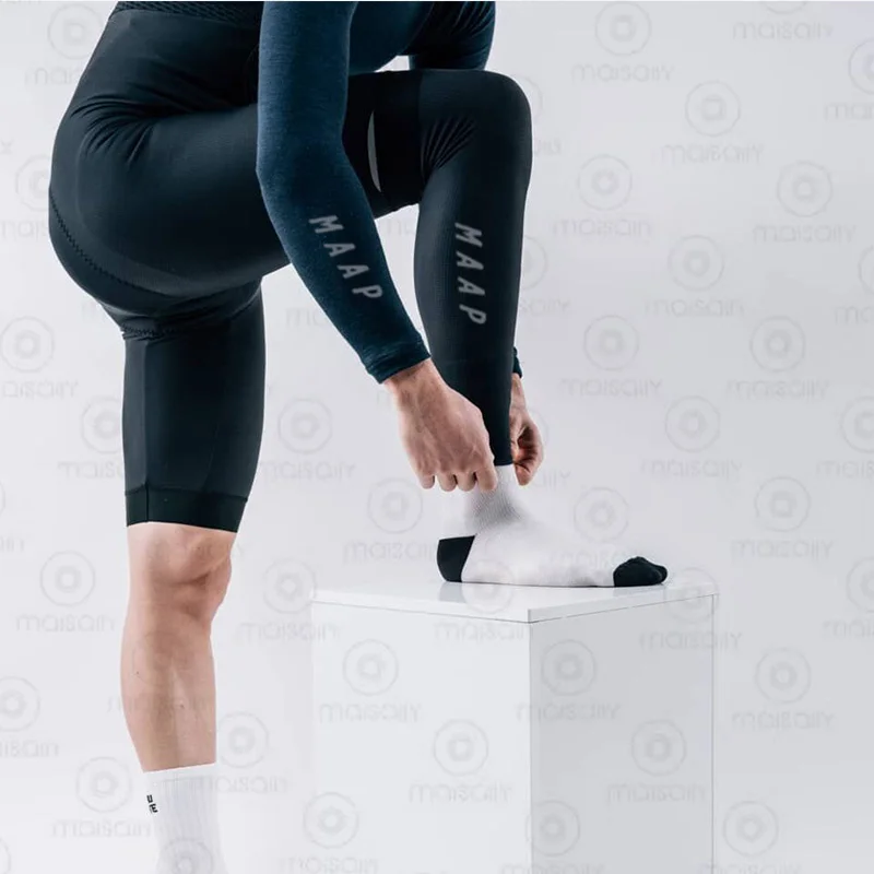 

MAAP cycling leggings unisex calf compression sleeves outdoor sports running basketball football leg sleeves UV protection