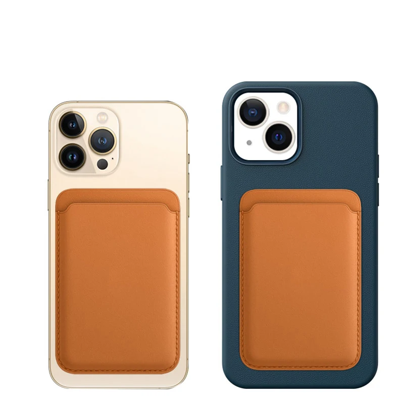 Официальный Магнитный кожаный кошелек Macsafe чехол с держателем для карт iPhone 12 11 13