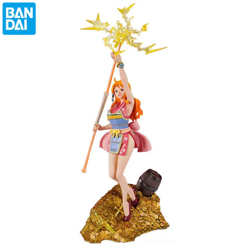 

Bandai One Piece Nami Figuarts Zero FZ A Hundred Scenes of Great Pirates WT100 Genuine Cute Anime Action Figure Toys