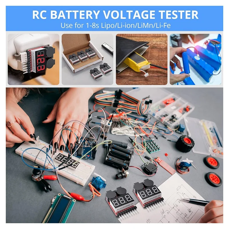 Комплект тестеров для измерения напряжения литий-полимерных аккумуляторов 2 в 1 5