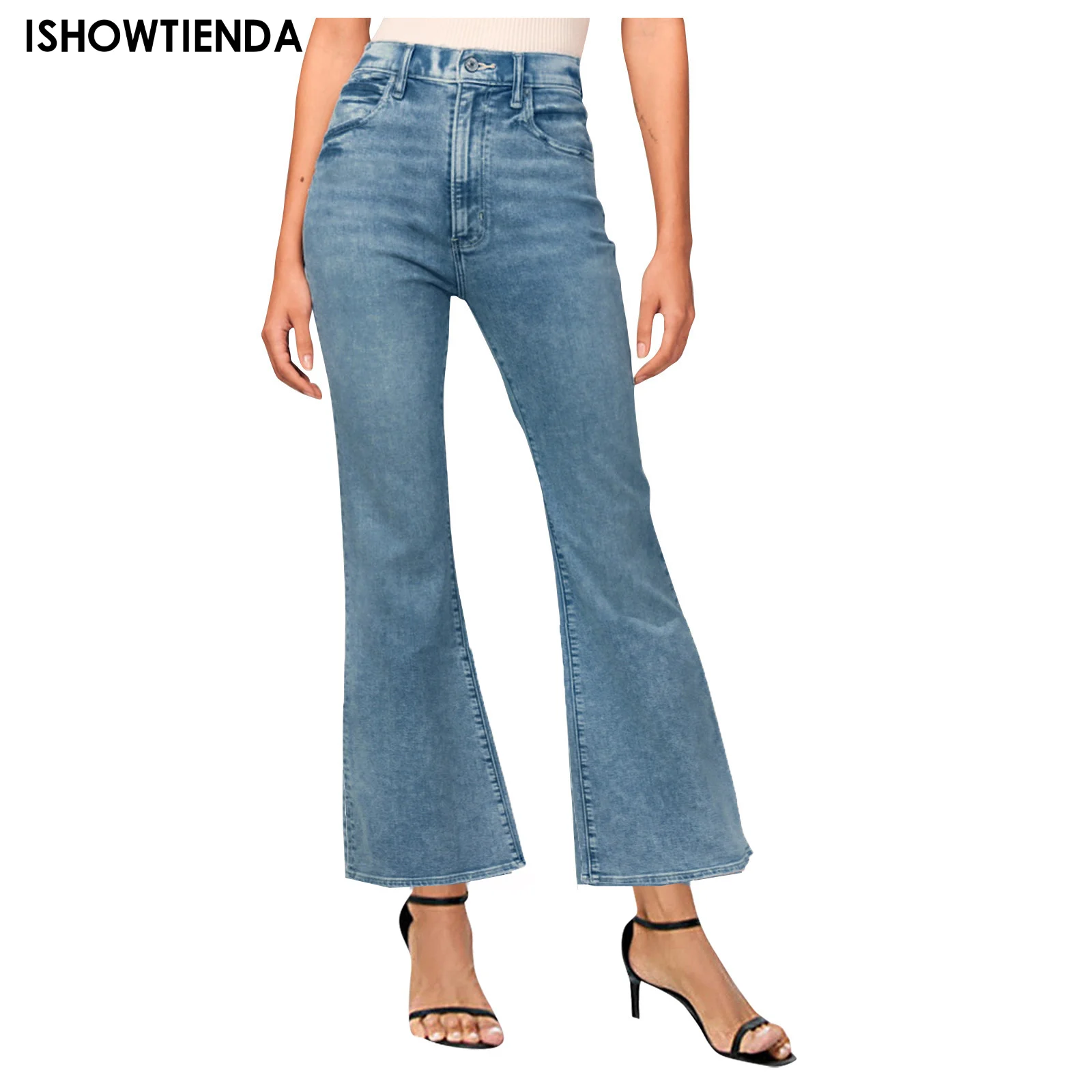 

2023 Newest Hot High Quality Wholesale Woman Denim Flare Pants Top Brand Stretch Jeans High Waist Pants Women Regular Fit Jean