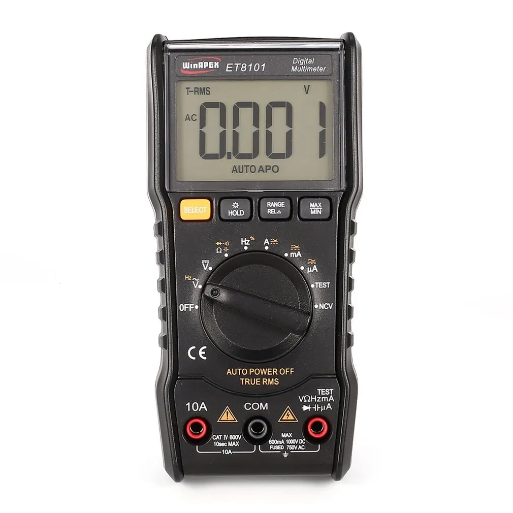 

ET8101 Digital Multimeter NCV Auto Range AC/DC Voltage Meter Multitester Portable Temperature Voltage/Current Tester