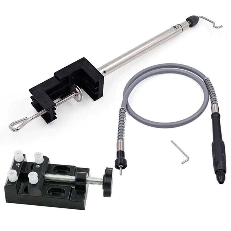 

3Pcs Shaft Tube 0.5-3.2Mm Table Plier Rotary Stand Hanger Stand Woodworking Tools Kit Accessories-Comb.3