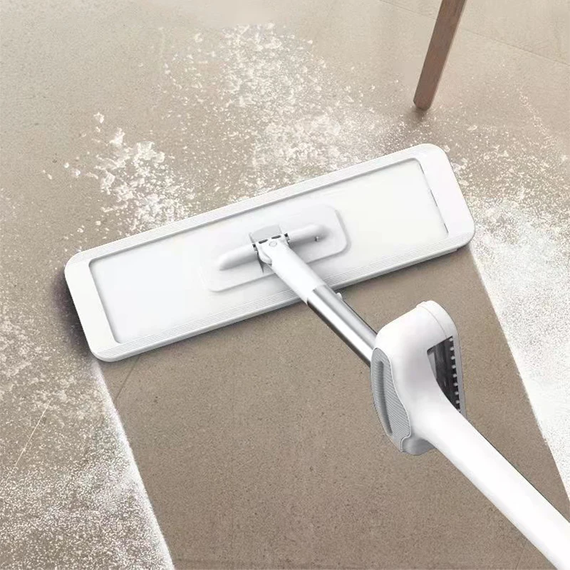 

Швабра для пола плоская с заменяемой тканевой головкой, вращающаяся на 360 градусов