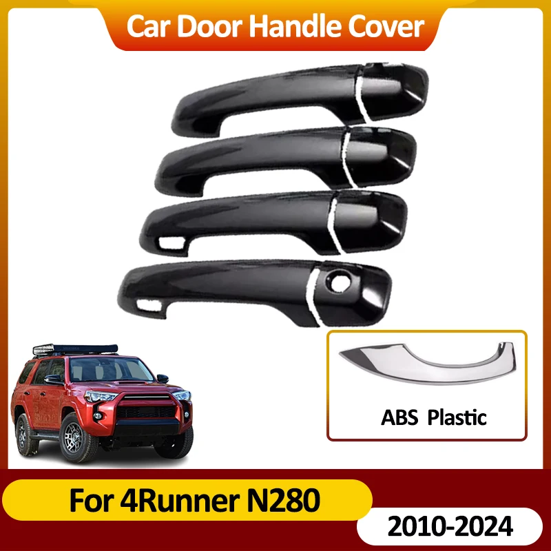 Для Toyota 4Runner N280 2010~2024 2023 2022 Накладки на дверные ручки Наклейки Авто Внешние