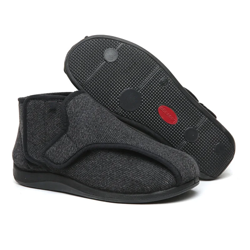 Расширенная новая шерстяная обувь, отеки жира, деформация Hallux Valgus Foot, широкая обувь для пожилых людей, диабетическая обувь, большой размер 41-48 (art.: 3920ca8a12d82) - 3920ca8a12d82