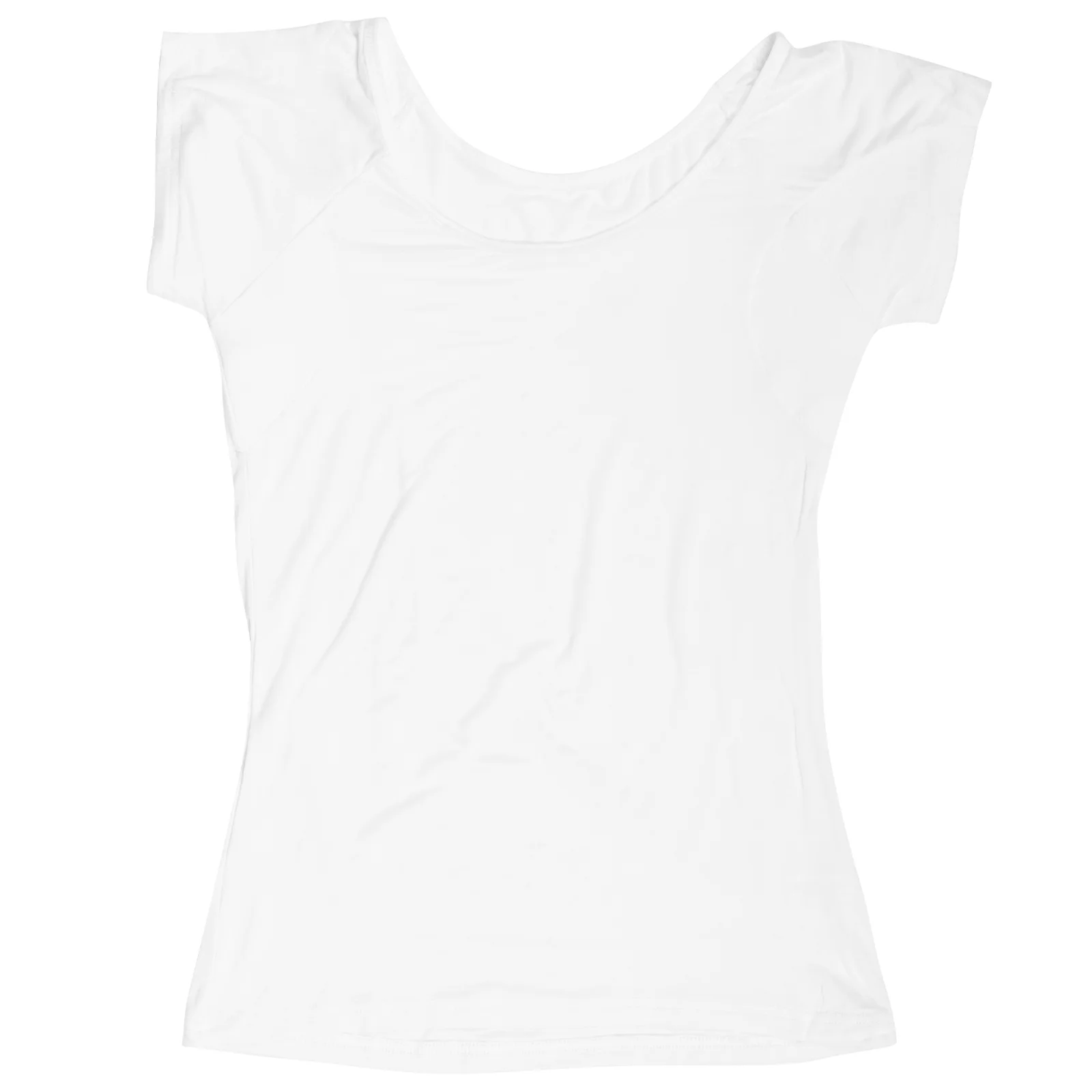 

Undershirt Womens Tank Top Sweat Pad T-shirt Underarm Design Breathable Sports Fabric Cloth Women's White