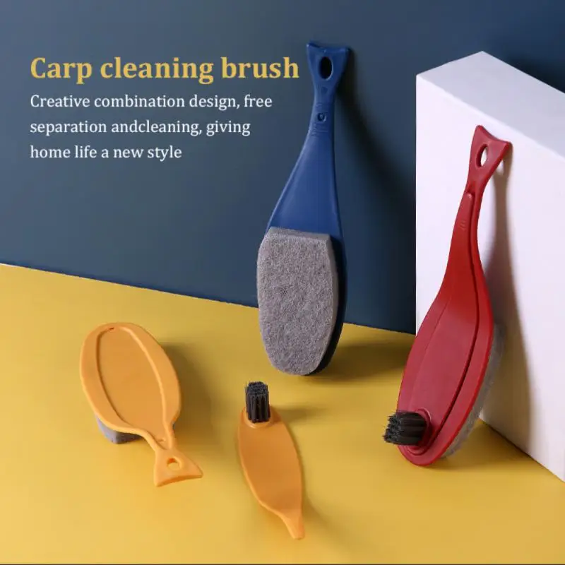 

Gap Cleaning Brush Detachable Two-in-one Bathroom Tile Wall Hanging Multipurpose Floor Window Crevice Cleaning Brush Convenient