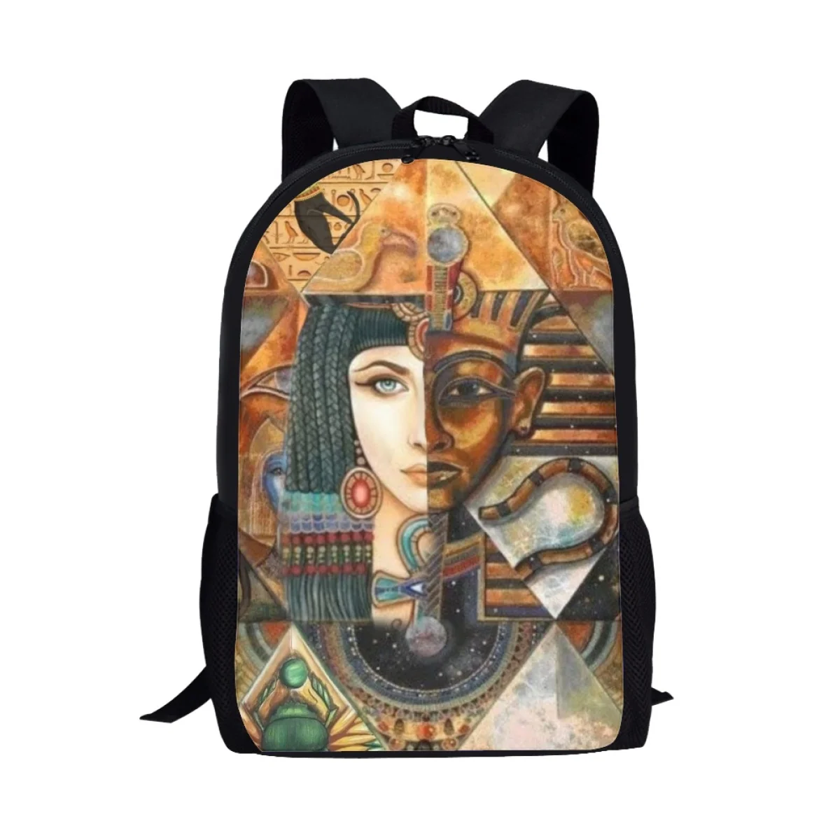 Egyptian Art Print 3D Printing Children School Bags Kindergarten Backpack For Girls Boys Student Book Bags Schoolbags Casual