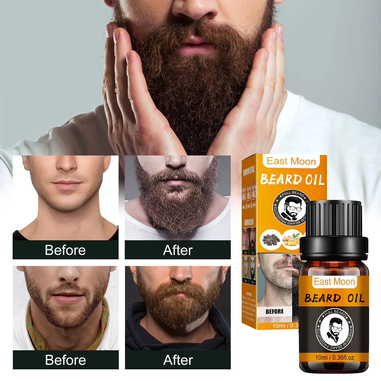 

Beard Oil For Men Growth Oil For Beard Softener Natural Beard Conditioner For Faster And Thicker Beard Growth Improve Dry