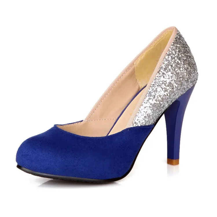 

Big Size Simple splicing shoes ladies high heels women shoes woman pumps