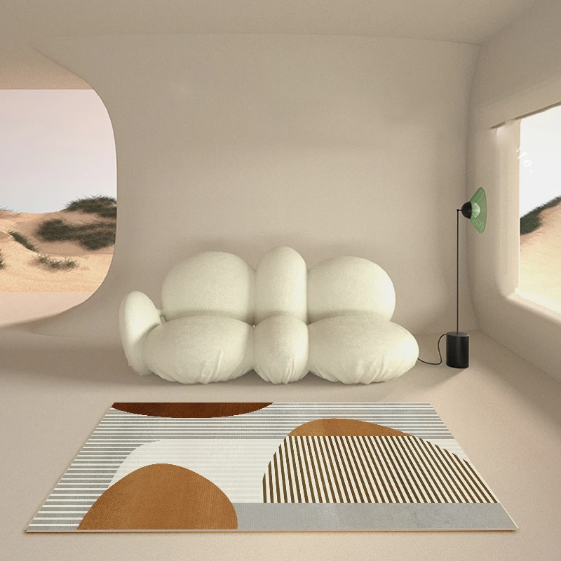 

Ковер для гостиницы, большие ковры, ковер для отдыха, современный светлый фотоковер для спальни, простой Декоративный Напольный коврик для ...