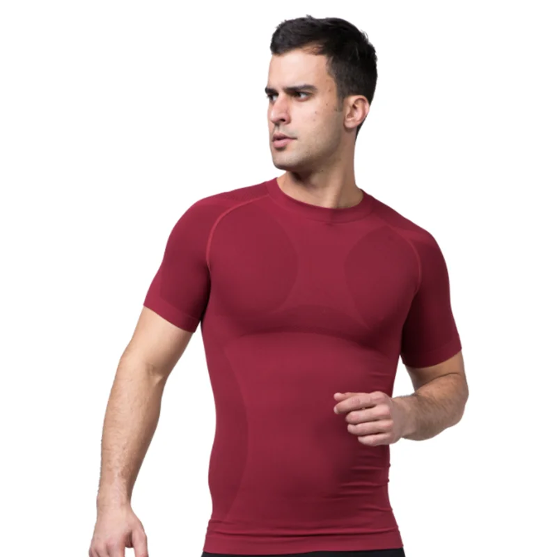 Men's Slimming Body Shapewear Corset Shirt Compression Abdomen Tummy Belly Control Slim Waist Cincher Underwear Sports
