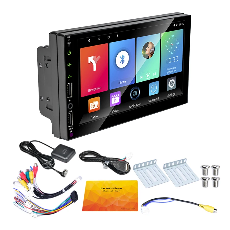 

2 DIN Car GPS Car Radio 7Inch Android 9.1 Car Multimedia Wifi Player MP5 Receiver For Nissan Kia