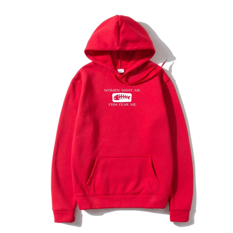

Mens Women Wan Me Fish Fear Me Outerwear 2022 Fashion Warm High Quality Men Pullover Hoodys Hoody Summer Warm Outerwear