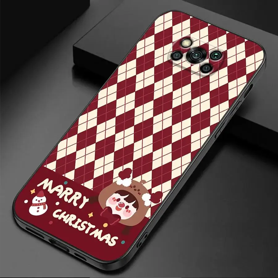 Christmas Cute Loopy Cover Phone Case for Poco C40 M3 X4 GT X3 NFC M5 M4 Pro 5G F5 F1 C50 C51 TPU Soft