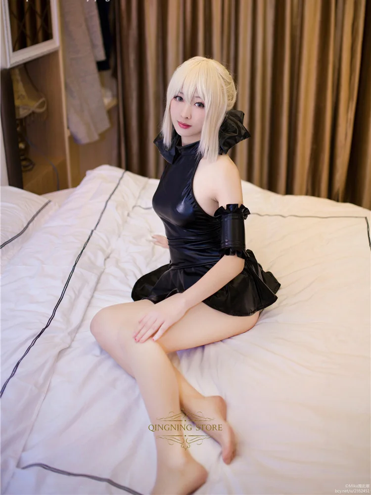 Японская игра аниме Fate Stay Night Cosplay Fgo школьный купальник саблей Косплей латексный
