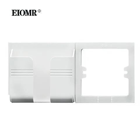 Настенный держатель EIOMR для телефона, Подставка для зарядки смартфона, белая, черная, для стандарта ЕС, настенная розетка с электрической розеткой USB