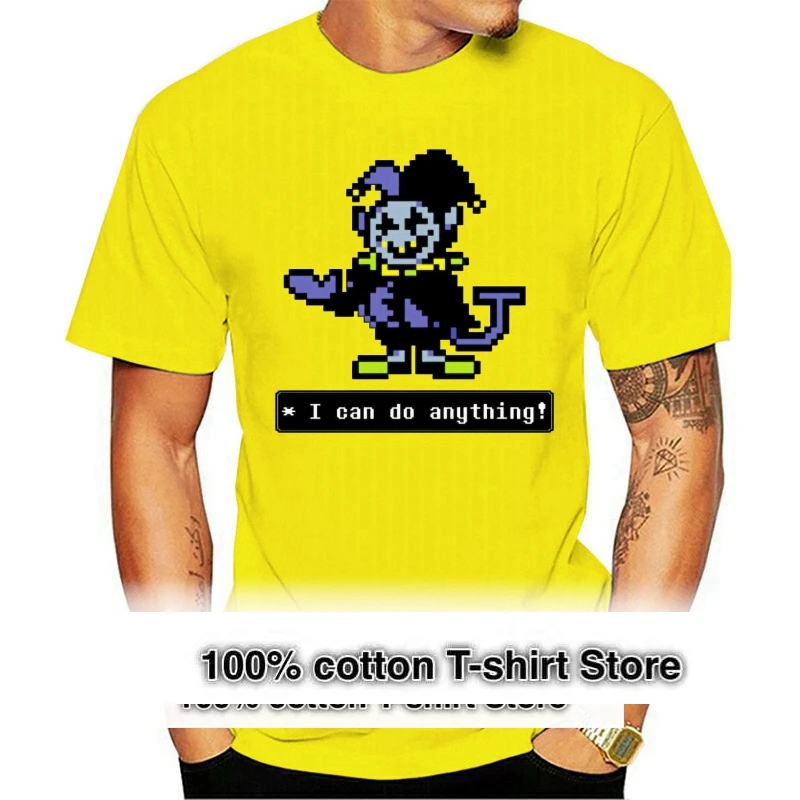 T Shirt Men Funny Tshirt Jevil - I Can Do Anything Graphic Men T-Shirt