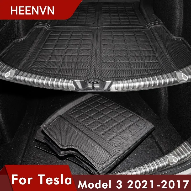 

Коврик защитный из ТПЭ для багажника автомобиля Tesla Model 3 2021