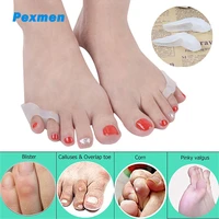 pexmen 2pcspair gel tailors bunion corrector bunionette pad cushion pinky toe separator protector pain relief spacer