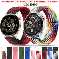 20 22mm smart watch strap for huawei watch gt3 gt 3 42 46mm wrist band gt 2 gt2 pro watchband bracelet braided nylon belt correa