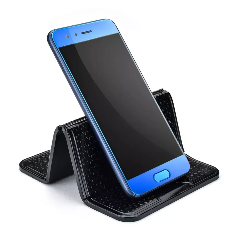 

Black Car Phone Holder Universal Mobilephone Wall Desk Sticker Multi-Functional Nano Rubber Pad Car Mount Phone Support 1Pc