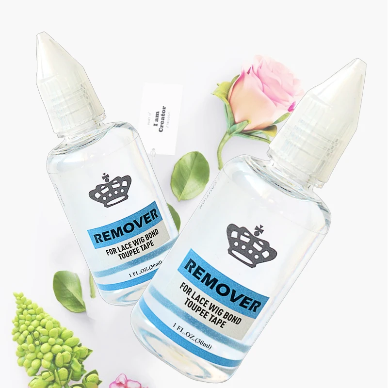 2 Bottiglie 1Oz 30Ml Rimozione Colla Cheratina Hot Melt Per Colla Hot Melt Rimozione Estensione Capelli Fusione Preincollata