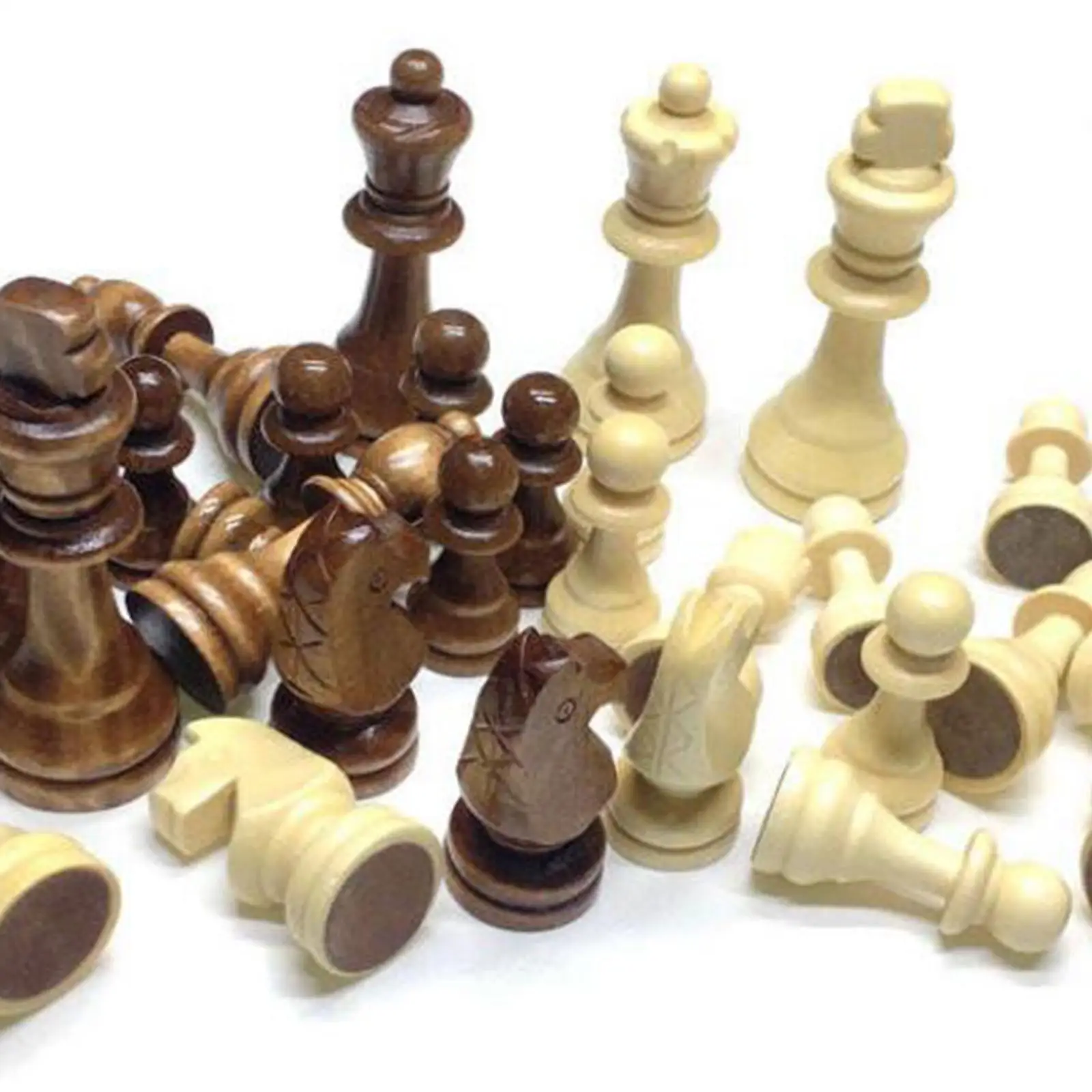 Набор деревянных шахматных фигур шахматные фигурки Настольная игрушка