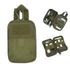 Военная Сумка для EDC Molle, сетчатая сумка для инструментов, нейлоновая поясная сумка 1000D, карман для фонарика, журнала