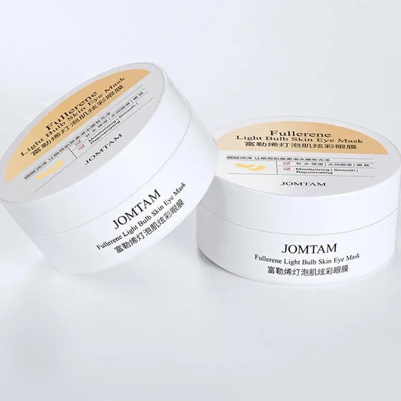 

60pcs Hydrating Moisturizing Dilution Dark Circle Eye Patches Anti-Aging Eye Skin Care Fullerene Bulb Muscle Bright Eye Mask