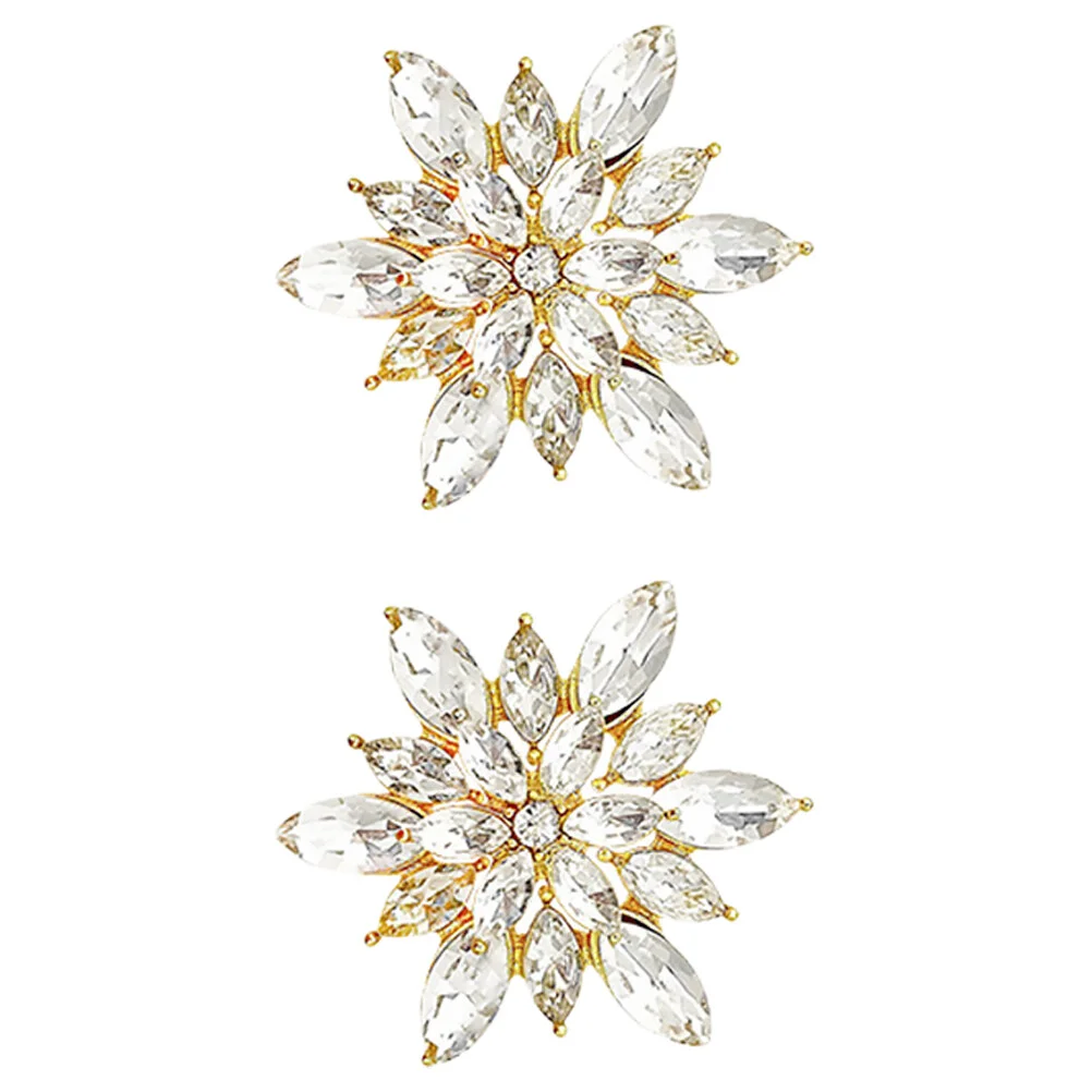 

Christmas Decoration Decorative Snowflake Earrings Rhinestones Women Stud Alloy Jewelry Miss