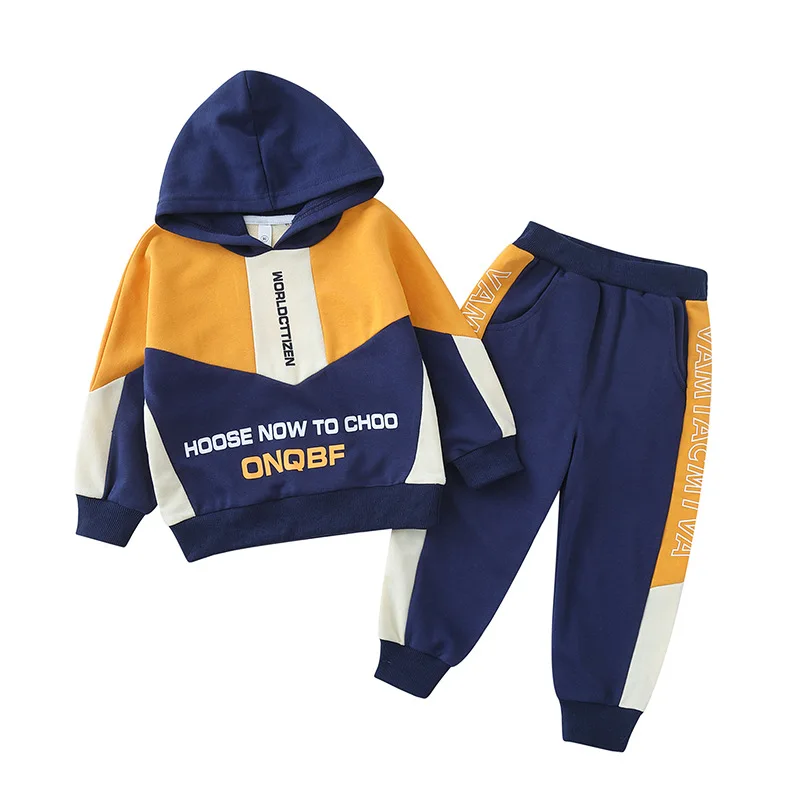 

Toddler Baby Boys Clothes Set Kids Long-sleeved Hoodies and Pants 2pcs Suits Children Sports Suit Fashion Boys Tracksuits 2-11Y