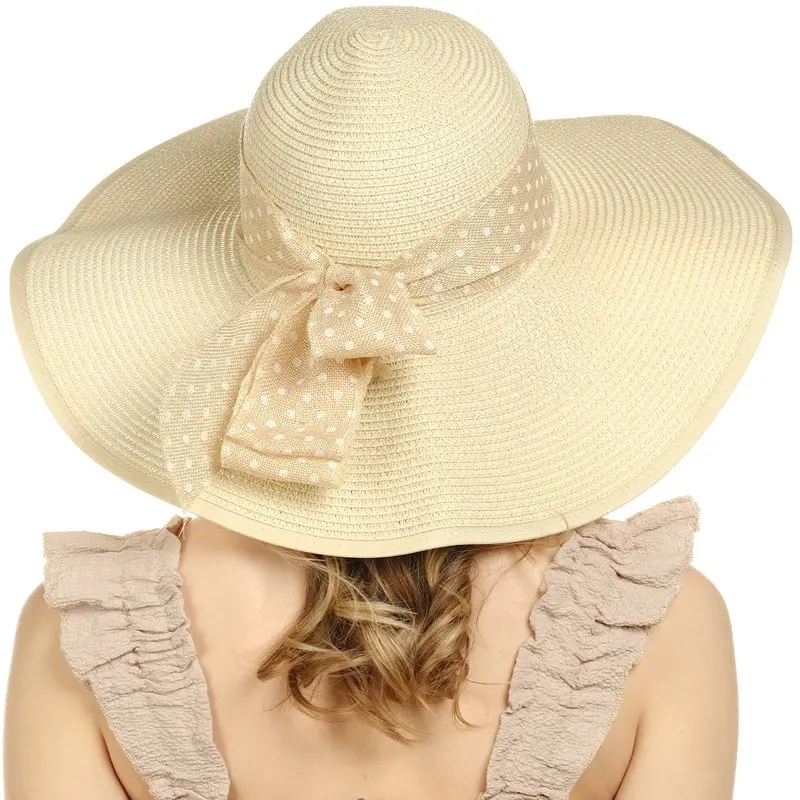 

Wide Brim Sun Hats for Women - Floppy Straw Hat with Heart Shape Glasses - Foldable Large Summer Hat - Big Roll Up Beach Cap - U