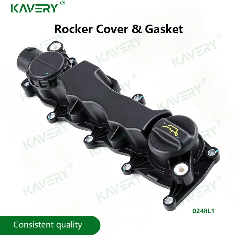 Фото Крышка клапанного механизма и прокладка KAVERY для Citroen Peugeot 1.6 HDI Berlingo C2 C3 C4 C5 Xsara 207 307 (0248L1, 0248.L1) №3