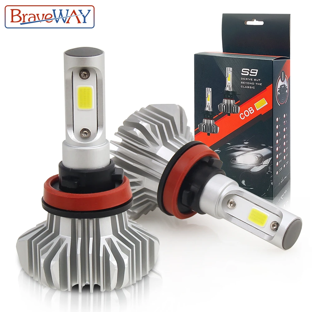 

BraveWay H11 Led Headlight for Auto 9005 9006 HB3 HB4 Led Ice Bulb Car Led Light Automobile Diode Lamps LED Bulb