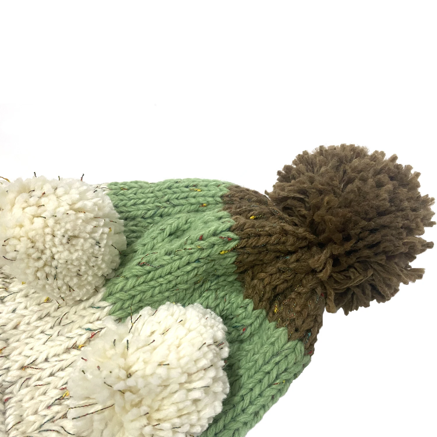 Вязаная крючком шапка BomHCS с помпоном ручной работы плетеная зимняя теплая -