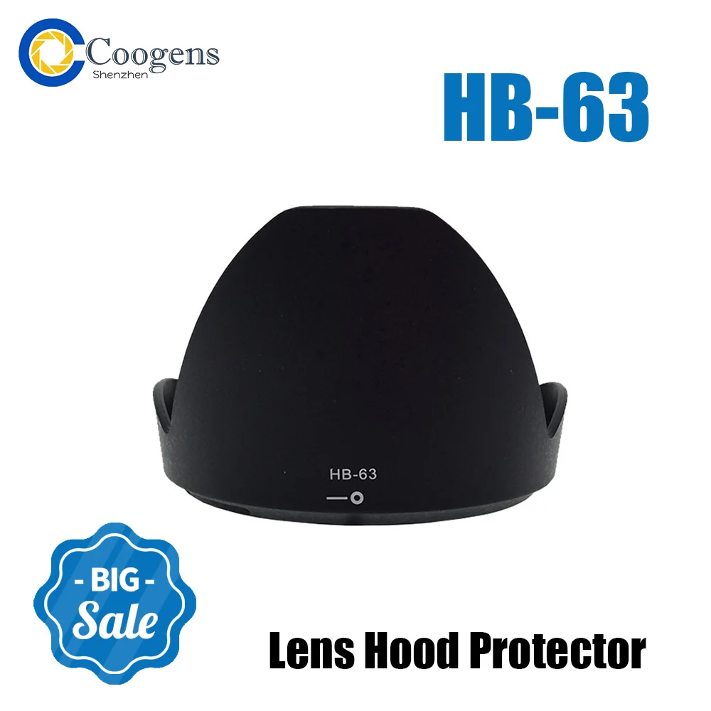 

HB-63 HB63 Bayonet Mount Lens Hood Protector Plastic Black for Nikon AF-S 24-85mm f/3.5-4.5G ED VR Camera Accessories