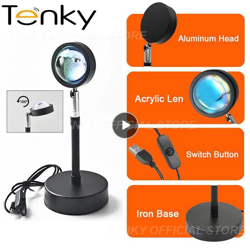 

16 Colors Led Lights Portable Smart App Remote Control Projector Decoration Bedroom For Selfie Tuya Smart Lamp 16 Colors