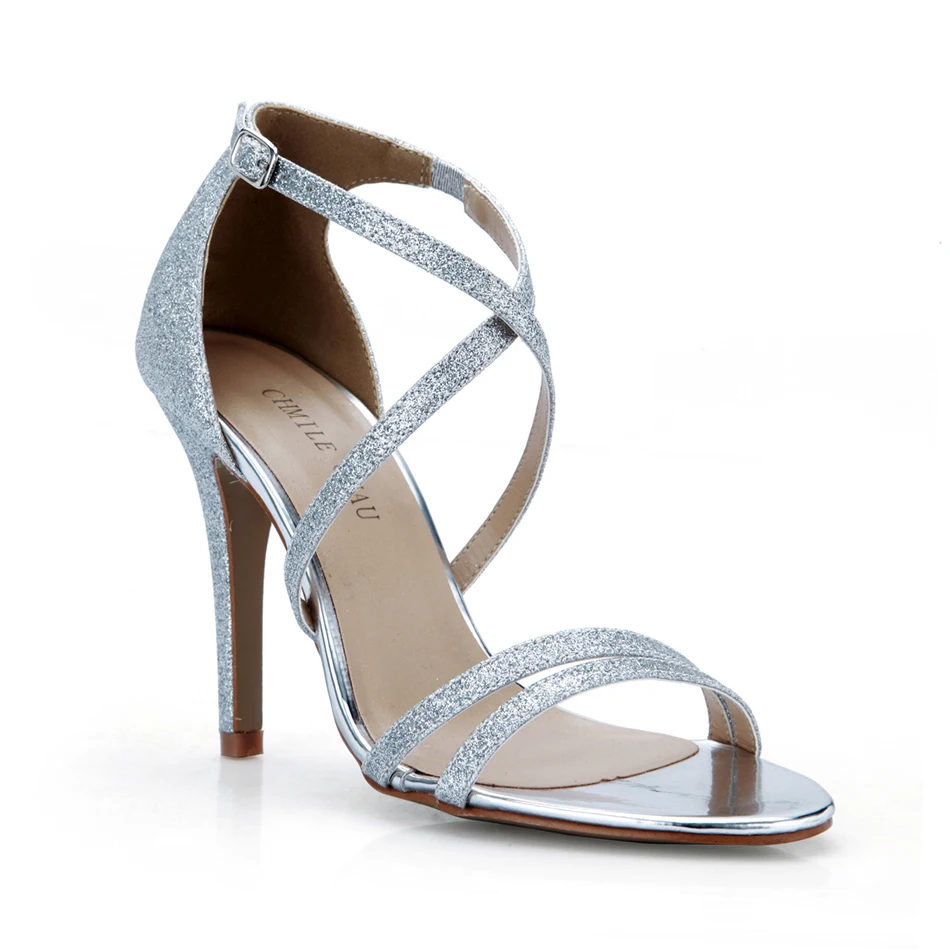 

Sexy Wedding Party Stiletto Cross Strap Women Sandals Sandalias de Tacon Alto de Aguja Moda Novia o Dama Boda Nupcial YJ5186-16a