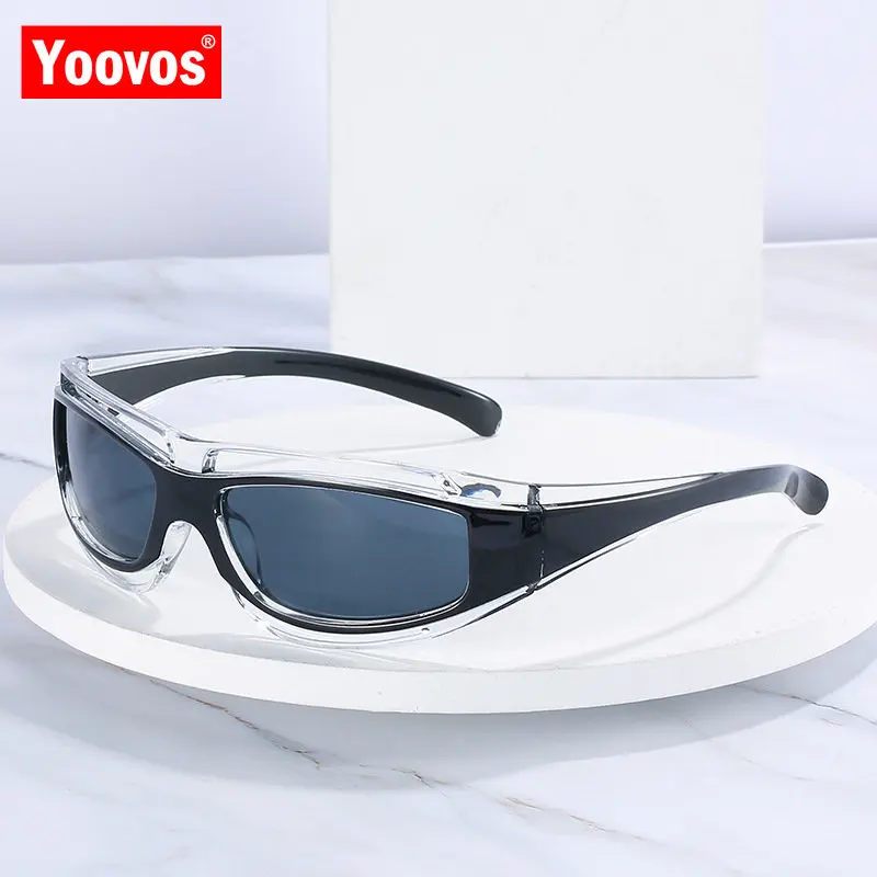 

Солнечные очки Yoovos Y2K в стиле стимпанк для мужчин и женщин, роскошные брендовые дизайнерские винтажные солнечные очки в стиле ретро, 2022