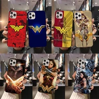 wonder woman superhero phone case for iphone 13 12 11 pro mini xs max 8 7 plus x se 2020 xr cover