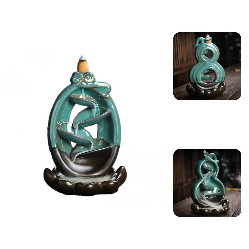 

Special Attractive Exquisite Classical Fadeless Incense Holder for Table Backflow Censer Burner Incense Holder