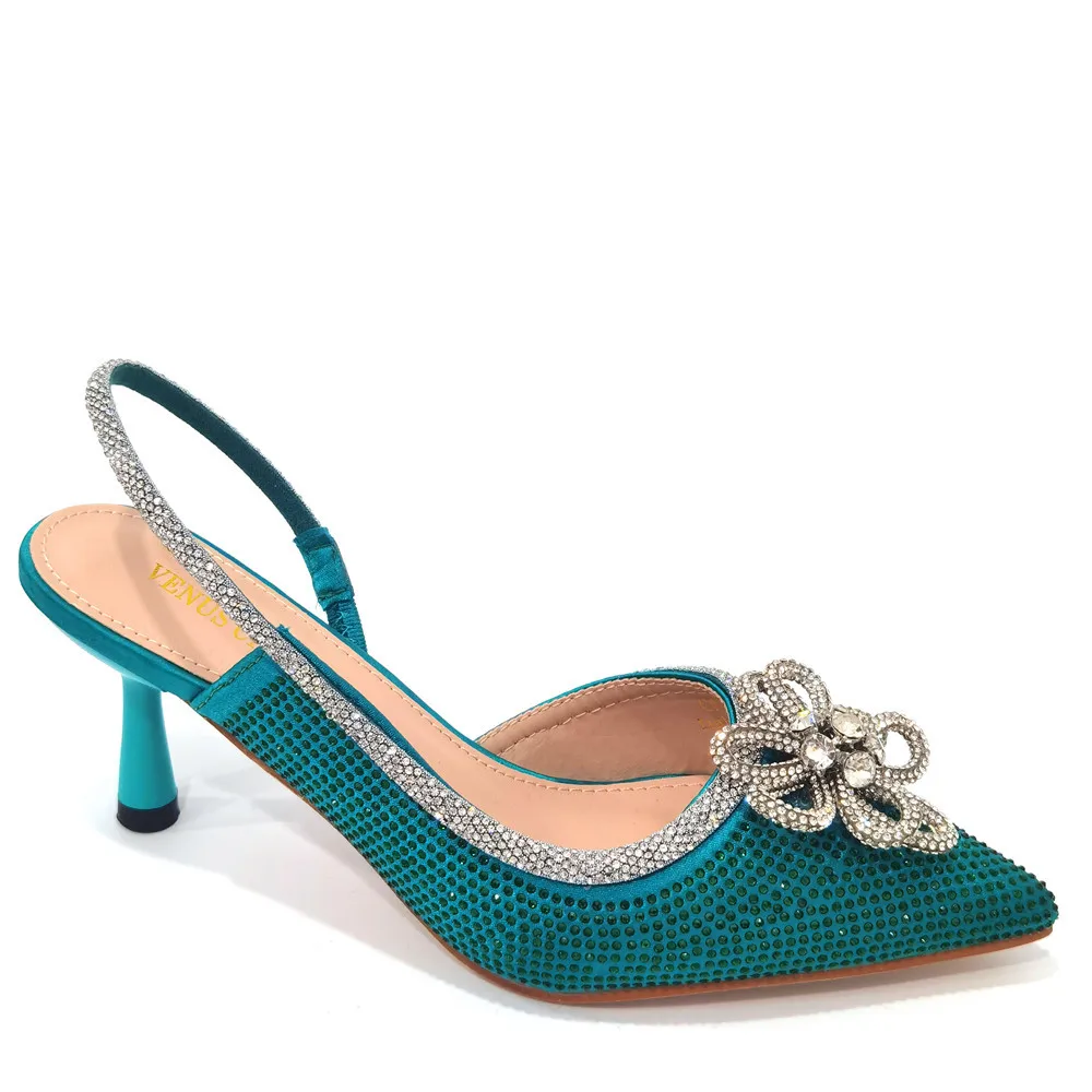 2022 African Woman Shoes and Bag Women Shoes and Bags To Match Set Italy Women Shoes and Bag Slip on Women Party Pumps