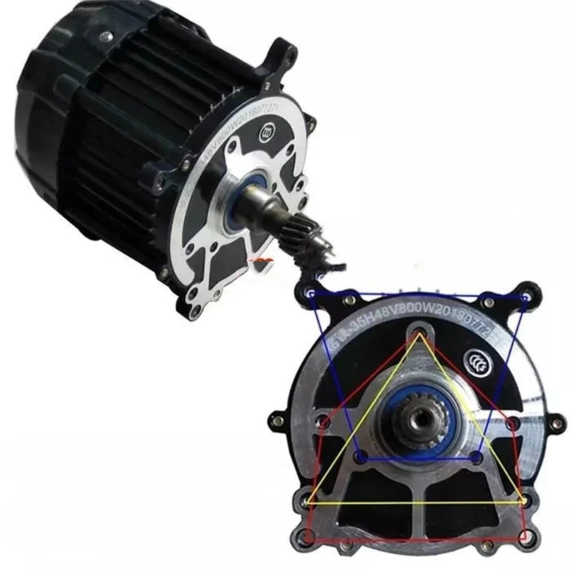 Электрический трехколесный двигатель 48 В/60 в/500 Вт до 1200 Вт, универсальный двигатель